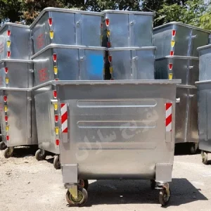 قیمت سطل زباله 1100 لیتری گالوانیزه