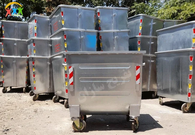 قیمت سطل زباله 1100 لیتری گالوانیزه