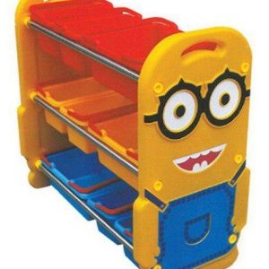 قفسه اسباب بازی کودک ۳ طبقه مدل مینیون