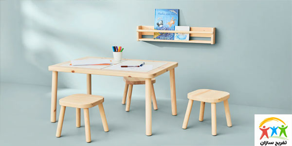 انواع مدل‌های میز و صندلی کودک و مزایای استفاده از آن