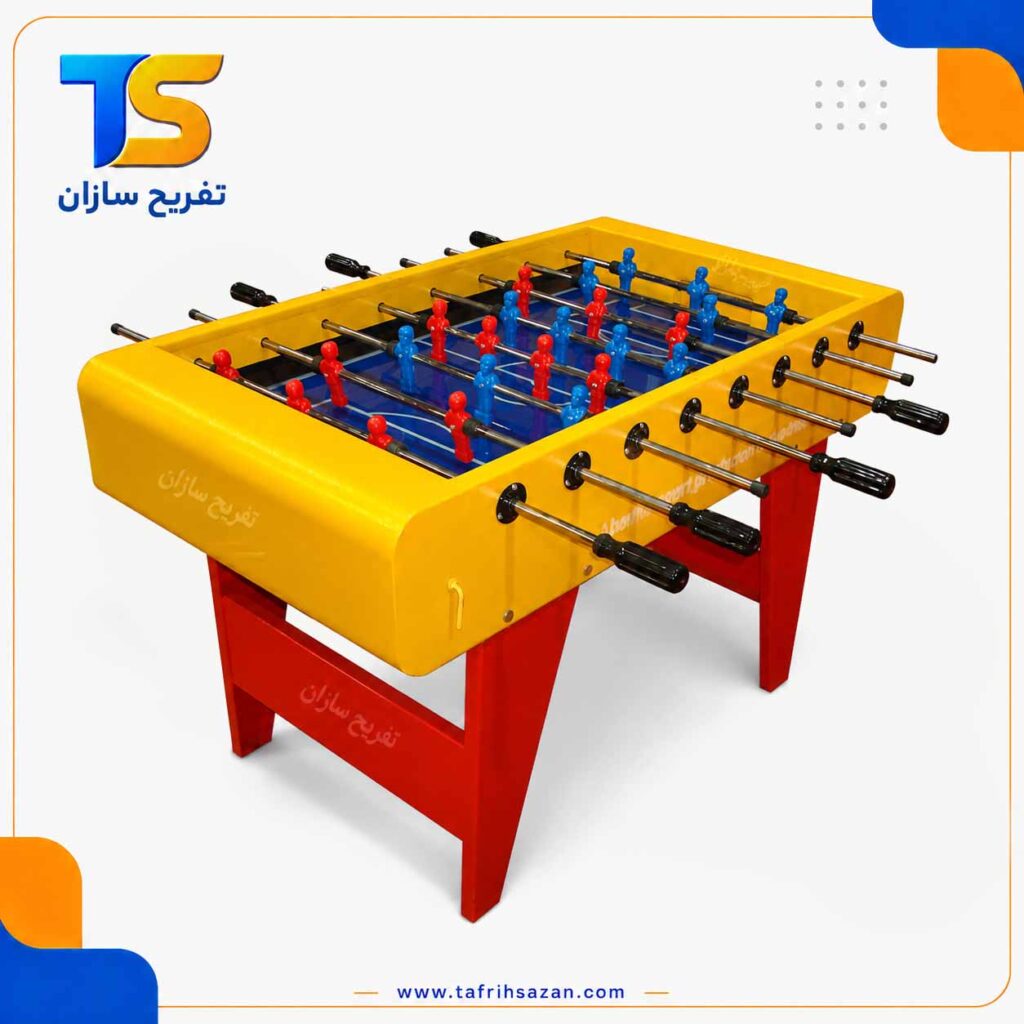 فوتبال دستی زرد پایه قرمز