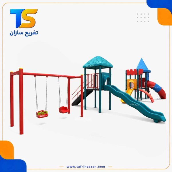 مجموعه کامل تاب و سرسره پارکی
