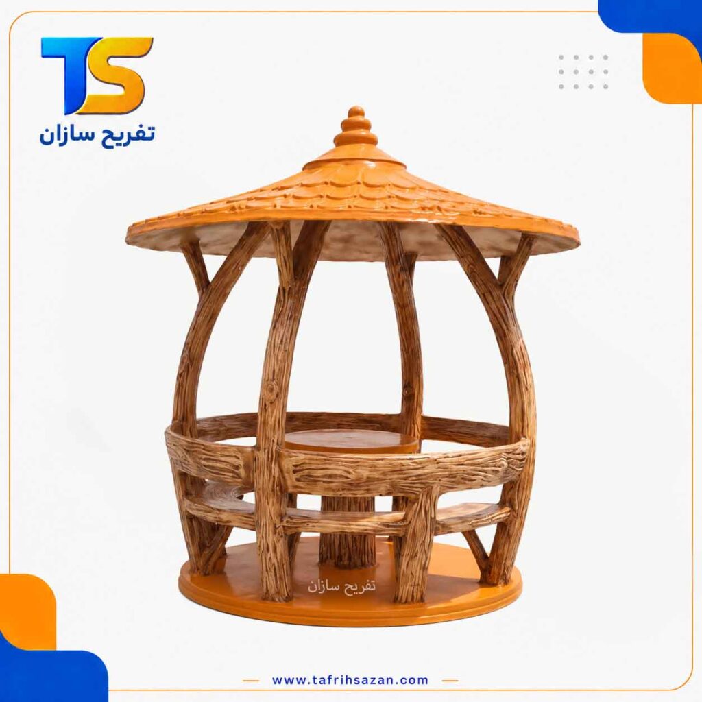 الاچیق گرد سقف مخروطی