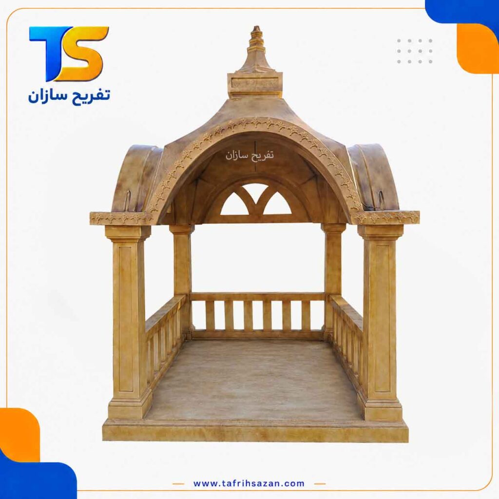 الاچیق سنگی طرح چوب