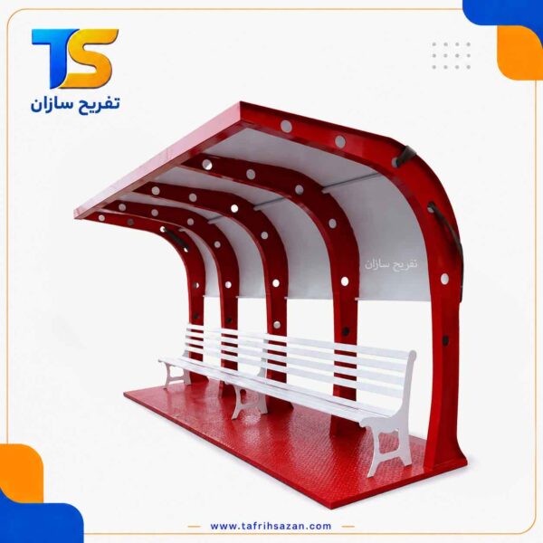 ایستگاه اتوبوس قرمز سفید
